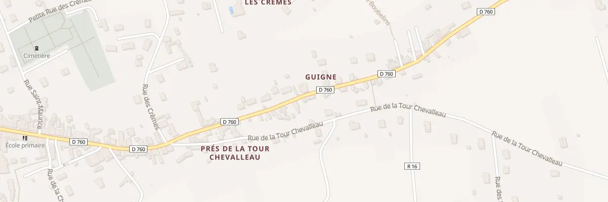 Plan du 77 Rue de Guigne à Beaulieu-lès-Loches