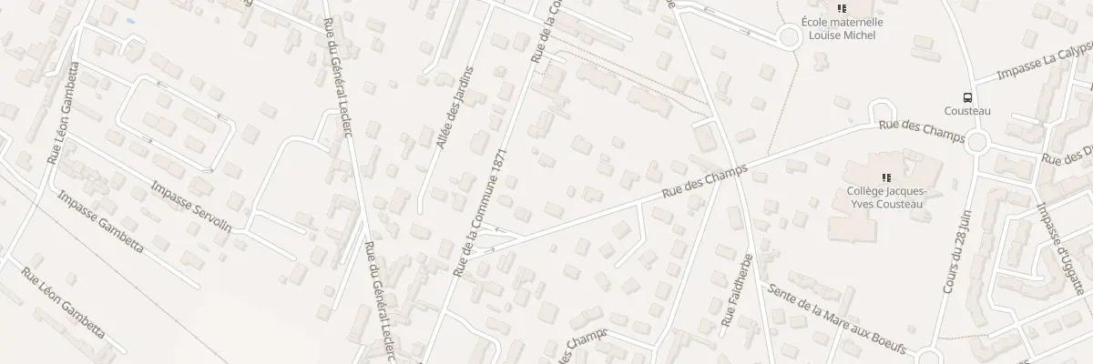 Plan du 596 Rue des Champs à Caudebec-lès-Elbeuf