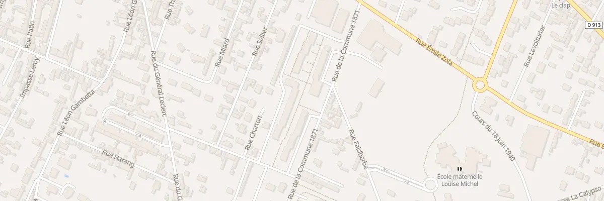 Plan du 340 Rue de la Commune 1871 à Caudebec-lès-Elbeuf
