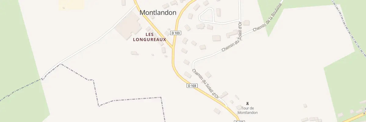 Plan du 1 Che du Soleil d’Or à Montlandon