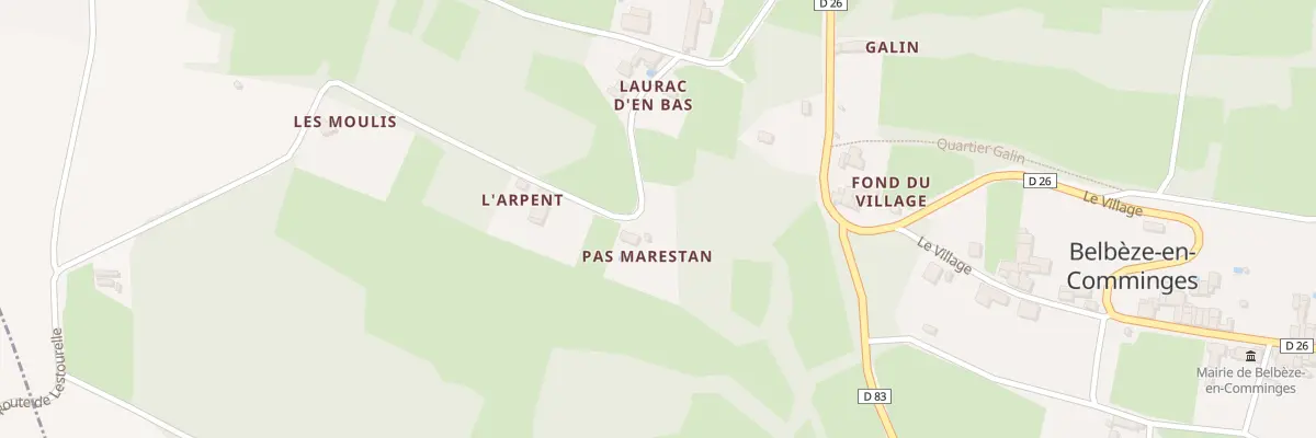 Plan du 78 Pas Marestan à Belbèze-en-Comminges
