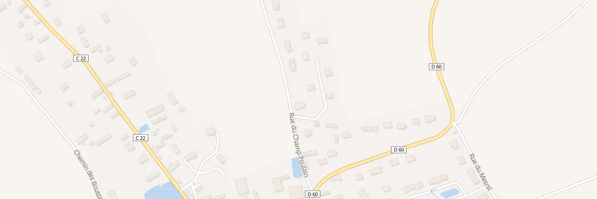 Plan du 2 Rue du Champ Poulain à Claville