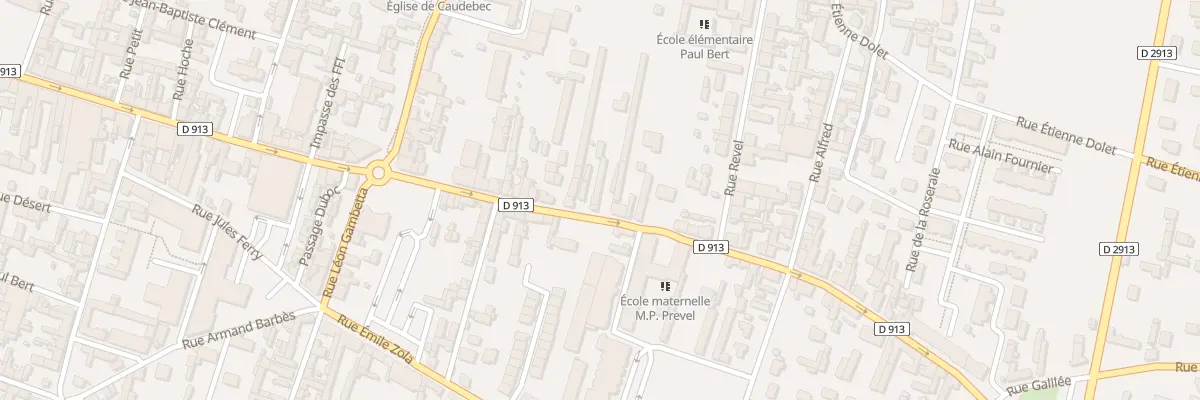 Plan du 90T Rue de la République à Caudebec-lès-Elbeuf