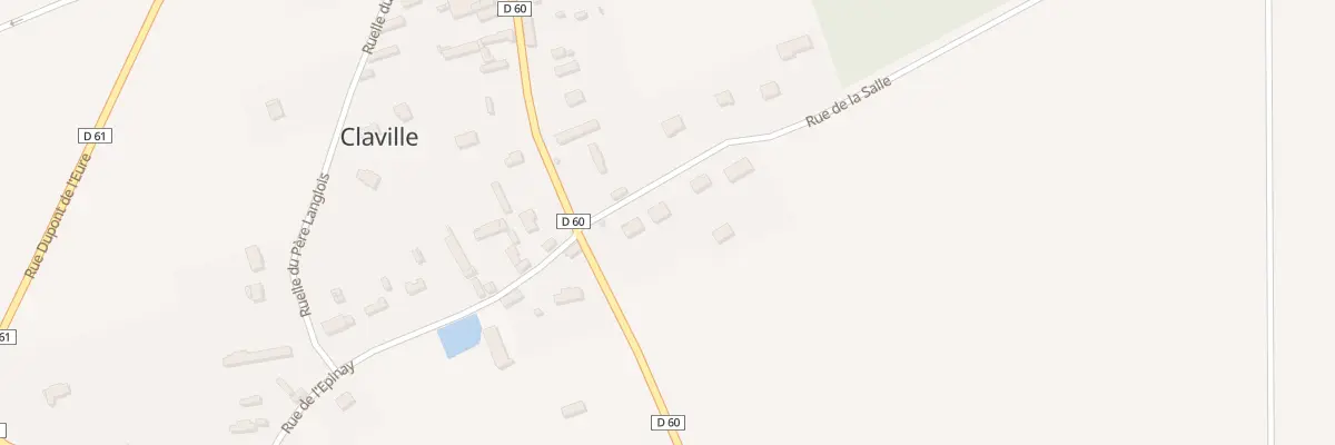 Plan du 3 Rue de la Salle à Claville