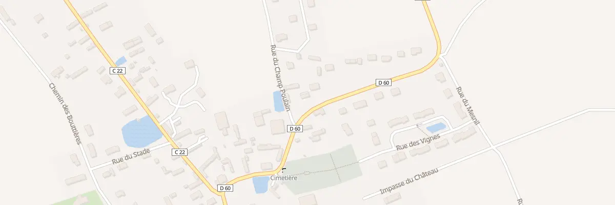 Plan du 14 Rte de Planterose à Claville