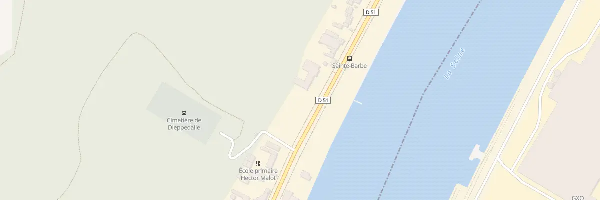 Plan du 75 Quai Gustave Flaubert à Canteleu