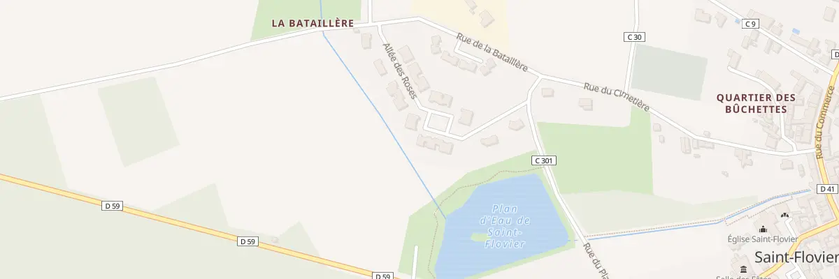Plan du 6 All des Lilas à Saint-Flovier