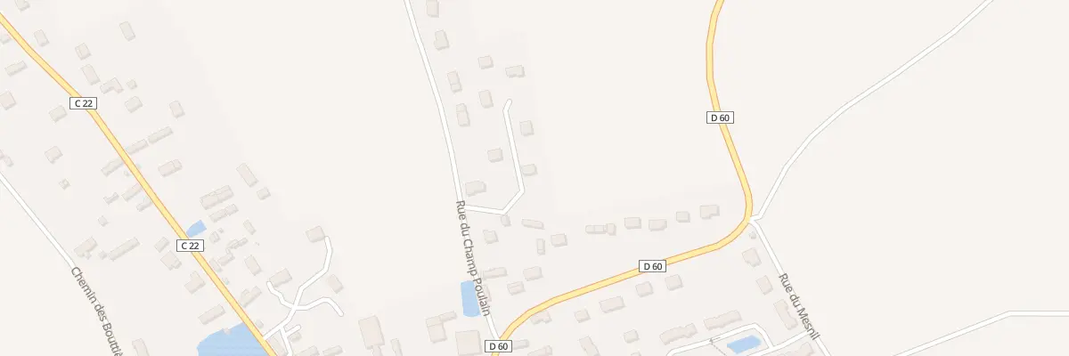 Plan du 6 Le Champ Poulain à Claville