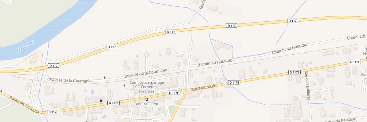 Plan du 1 Rte de Bonrepaux à Prat-Bonrepaux