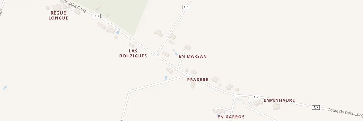 Plan du 5870 En Marsan à Encausse