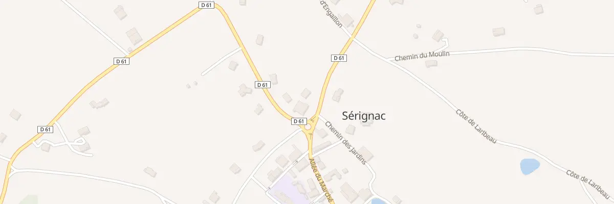 Plan du 10 Engaillon à Sérignac
