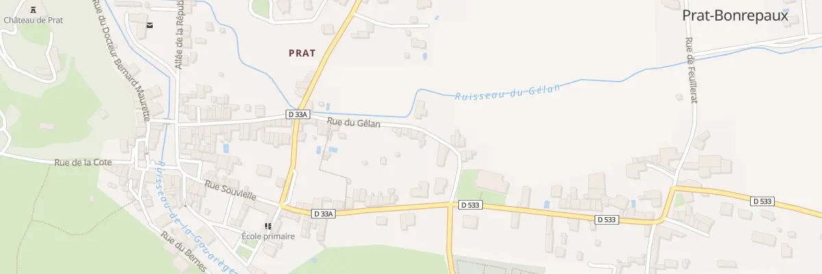Plan du 42 Rue du Gélan à Prat-Bonrepaux