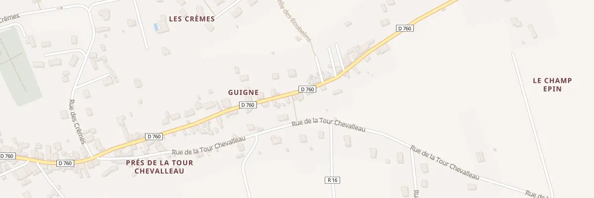 Plan du 91 Rue de Guigne à Beaulieu-lès-Loches