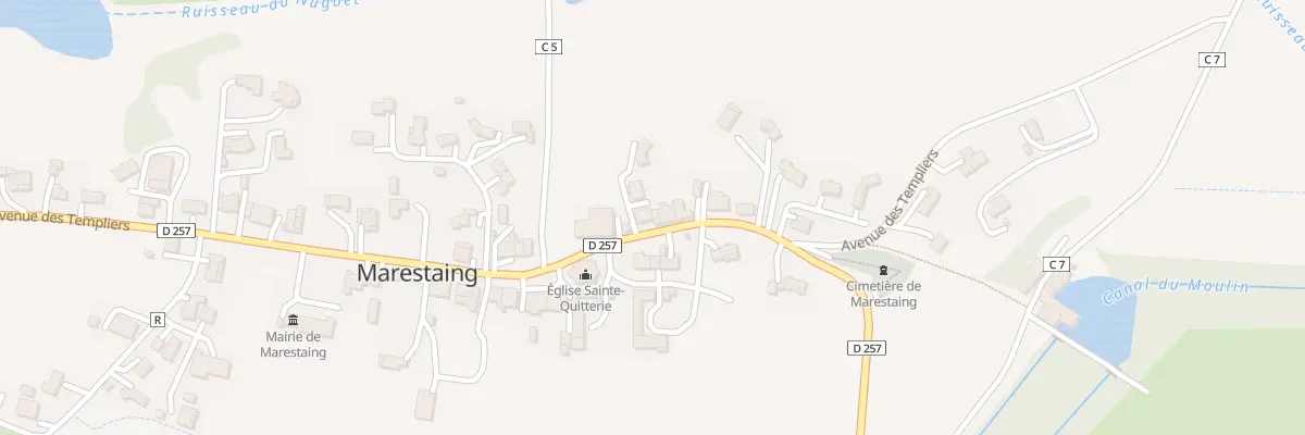 Plan du 5021A Au Village à Marestaing
