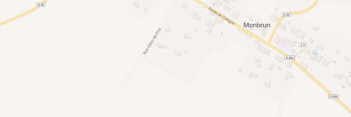 Plan du 5150 Au Village à Monbrun