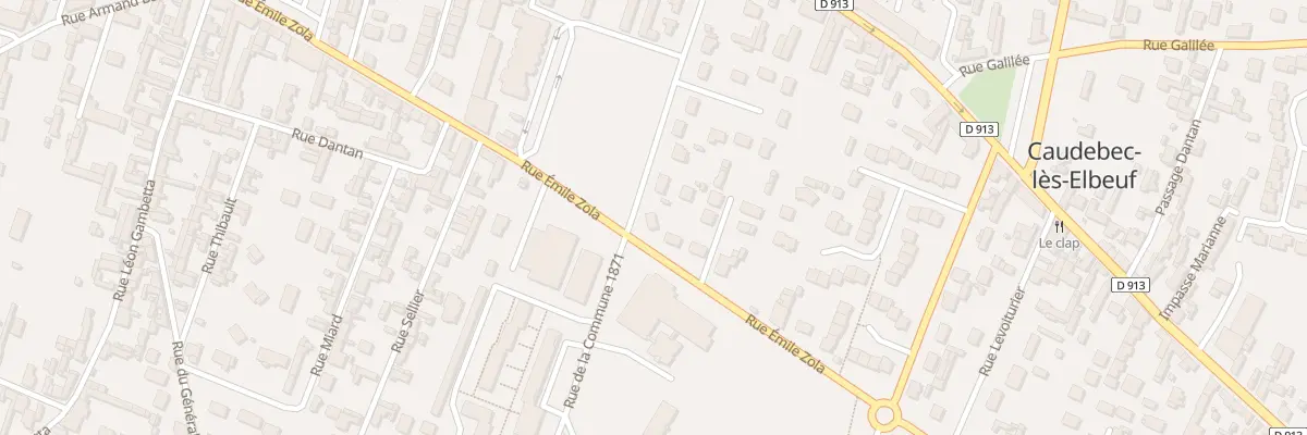 Plan du 209 Rue de la Commune 1871 à Caudebec-lès-Elbeuf