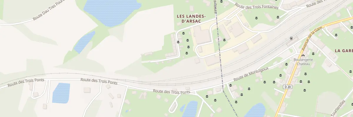 Plan du 183 Les Landes d’Arsac Est à Saint-Pierre-de-Frugie