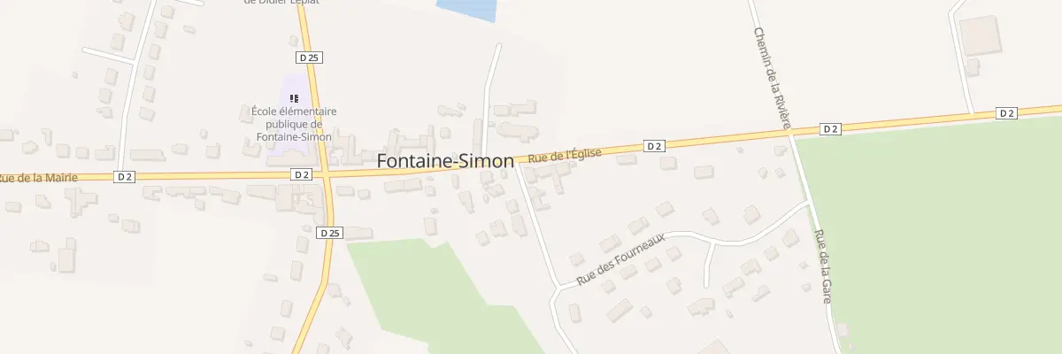 Plan du 18 Rue de l’Eglise à Fontaine-Simon