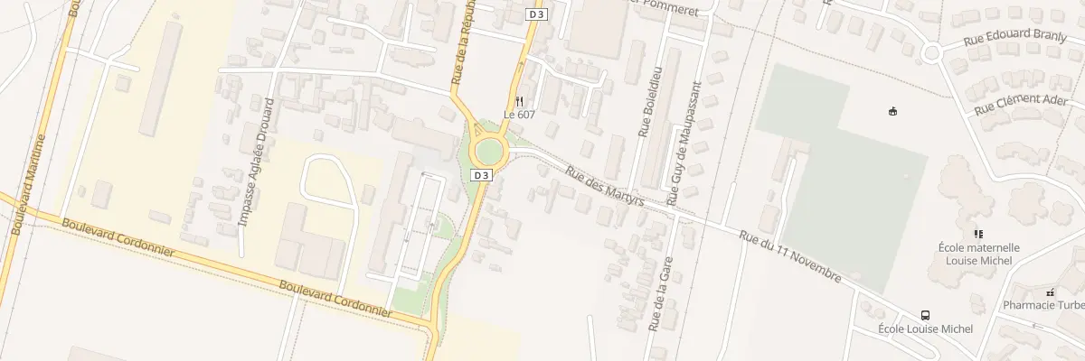 Plan du 50 Rue des Martyrs à Petit-Couronne