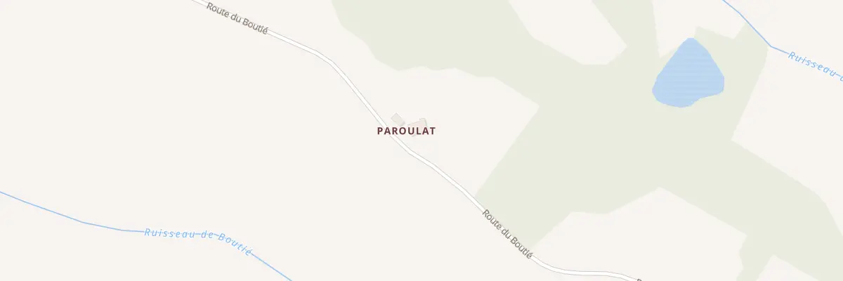Plan du 5030 Paroulat à Gariès