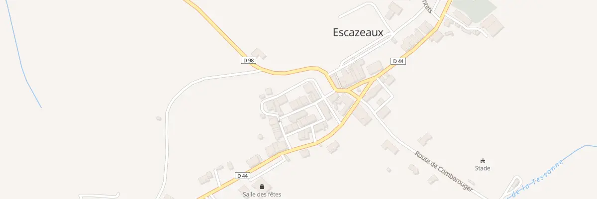 Plan du 6 Rue de l’ Église à Escazeaux
