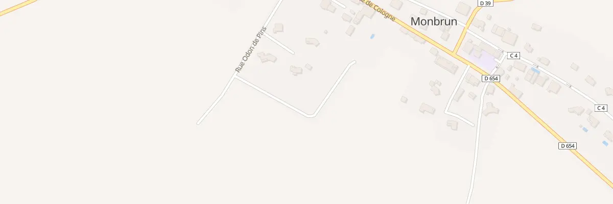 Plan du 165 Rue du Soulan du Château à Monbrun