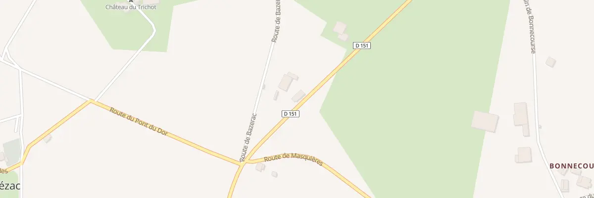 Plan du 103 Rte de Mauroux à Thézac