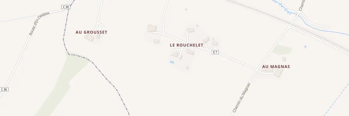 Plan du 229 Chem du Rouchelet à Clermont-Savès