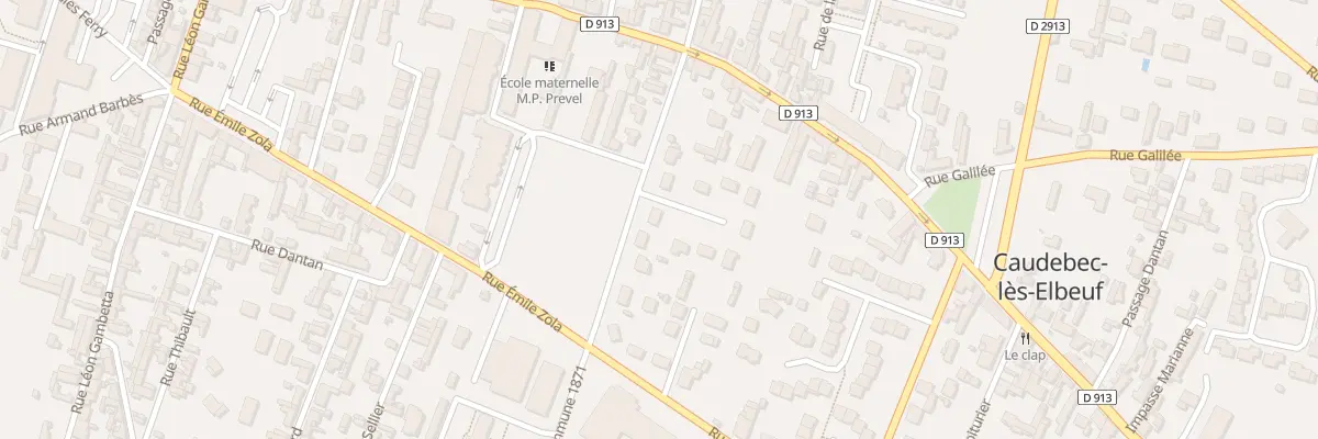 Plan du 119 Rue de la Commune 1871 à Caudebec-lès-Elbeuf
