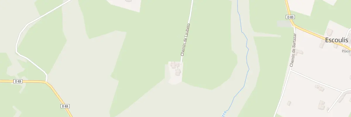 Plan de Laubeto Hameau à Escoulis