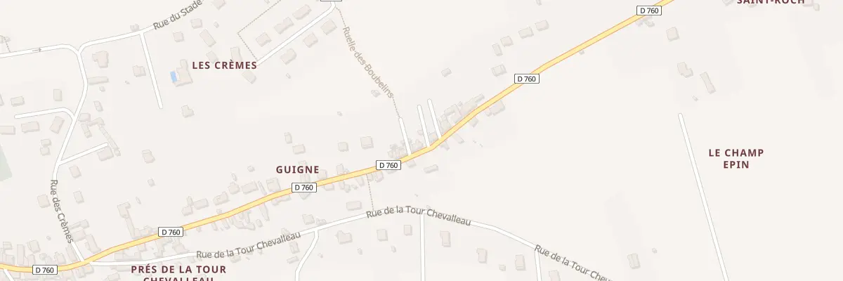 Plan du 126 Rue de Guigne à Beaulieu-lès-Loches