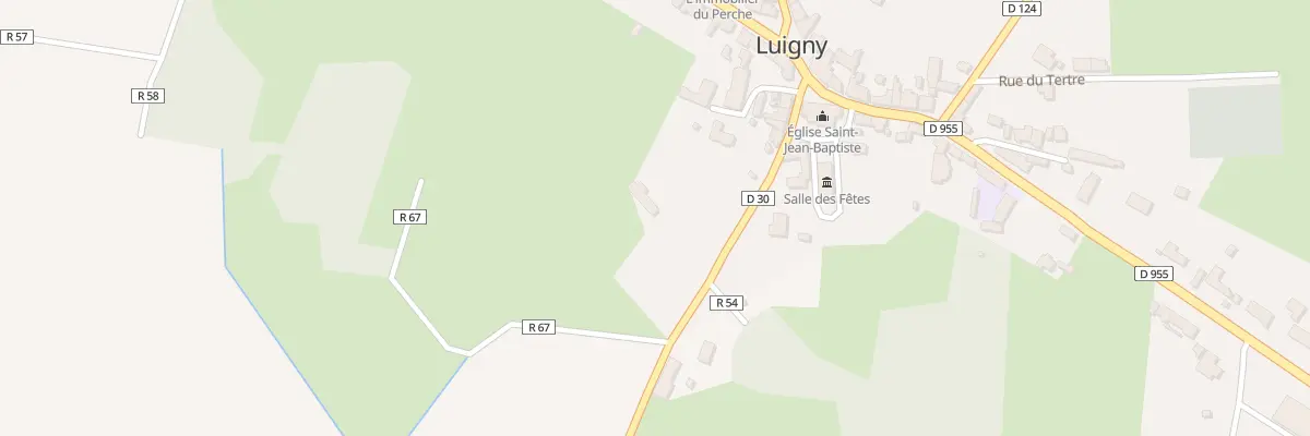 Plan du 12 Rue de l’Etang à Luigny