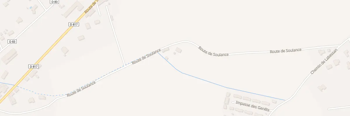 Plan du 600 Rte de Soulance à Martres-Tolosane