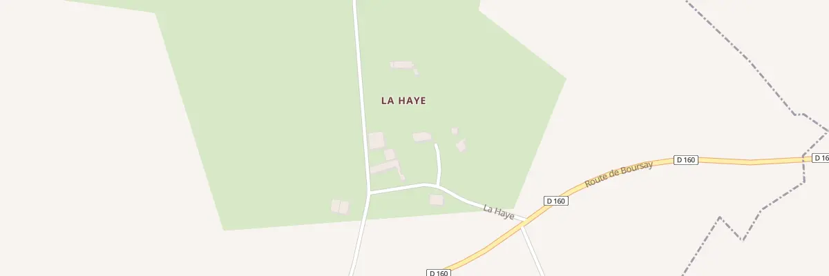 Plan du 127 La Haye à Boursay