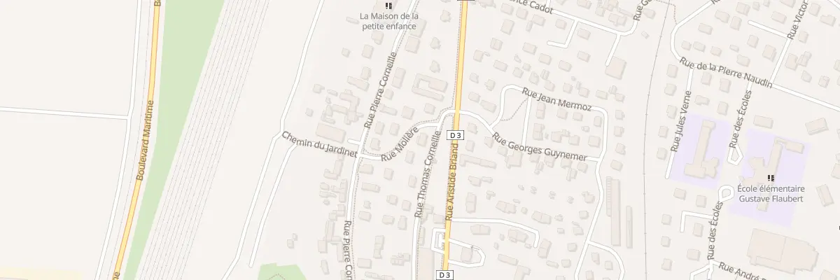 Plan du 8 Rue Moliere à Petit-Couronne