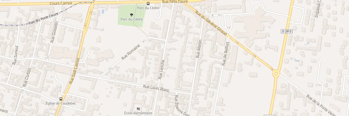Plan du 27 Rue Leriche à Caudebec-lès-Elbeuf