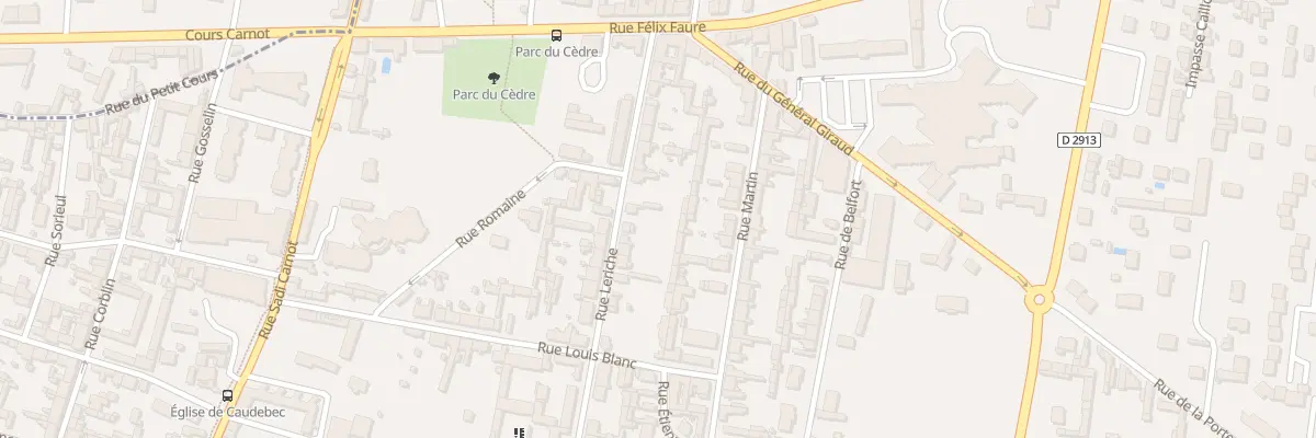 Plan du 25 Rue Leriche à Caudebec-lès-Elbeuf