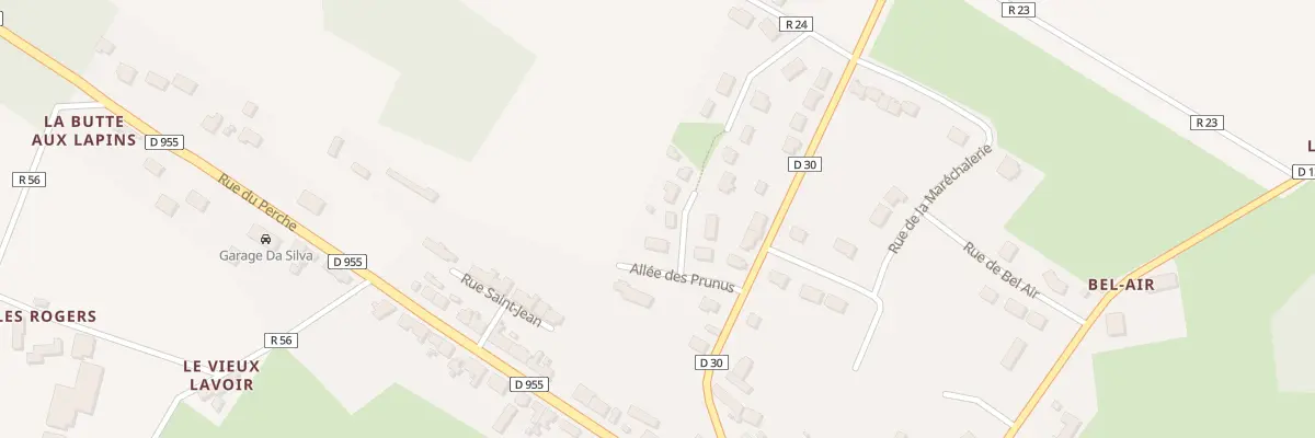 Plan du 1 All du Square à Luigny