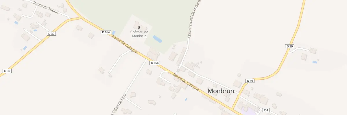 Plan du 5016 Au Village à Monbrun