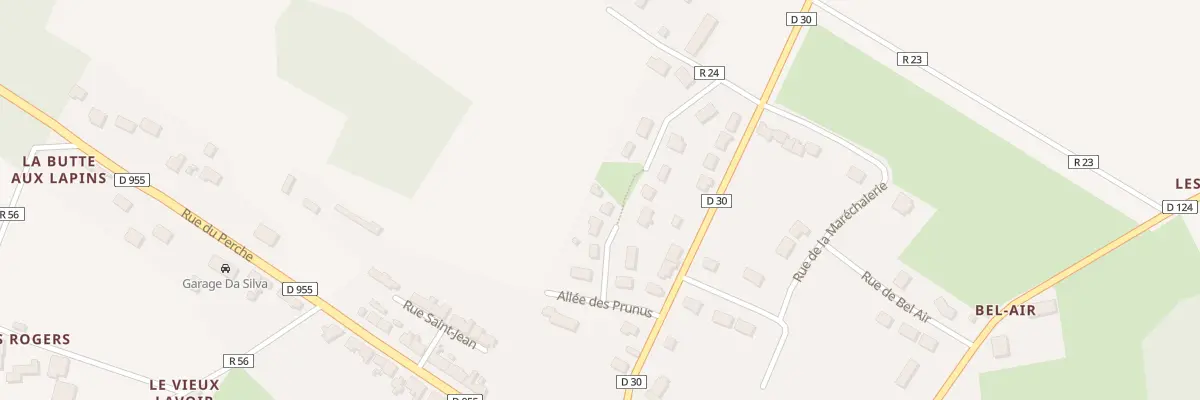 Plan du 5 All du Square à Luigny