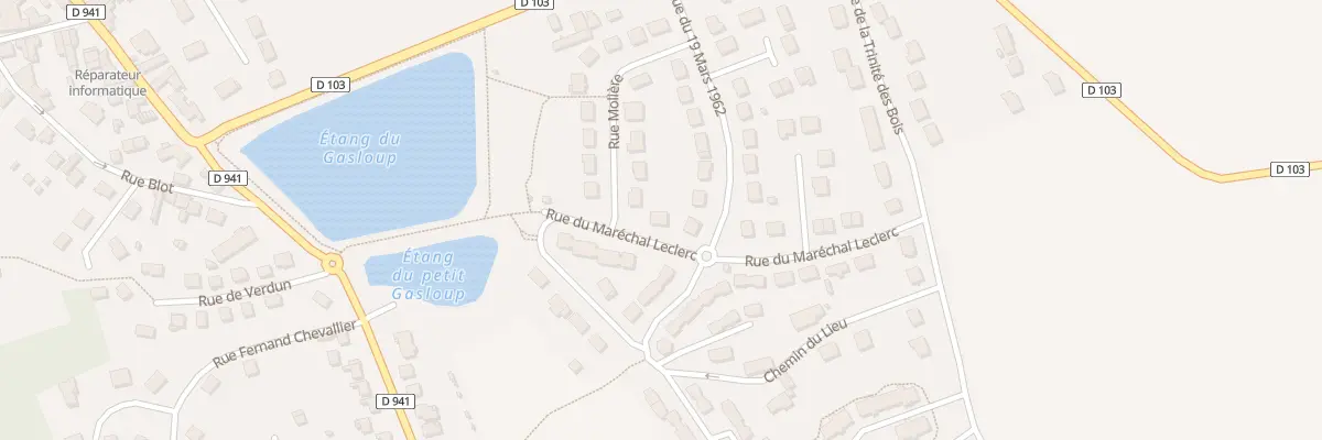 Plan du 1 Rue du Maréchal Leclerc à La Loupe