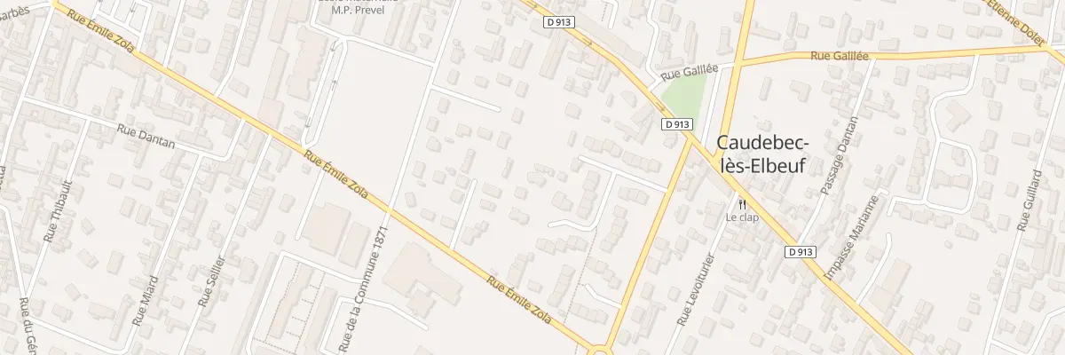 Plan du 17Q Rue Eugène Pottier à Caudebec-lès-Elbeuf