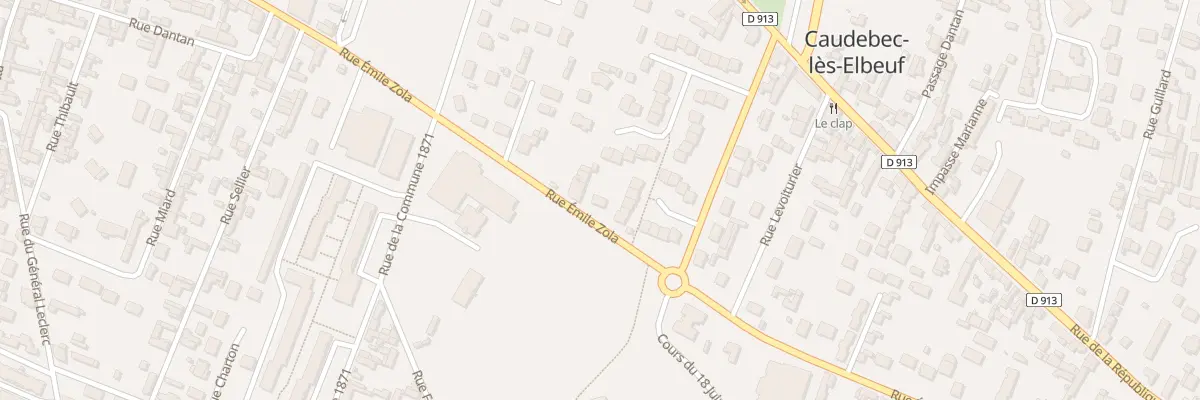 Plan du 598 Rue Emile Zola à Caudebec-lès-Elbeuf