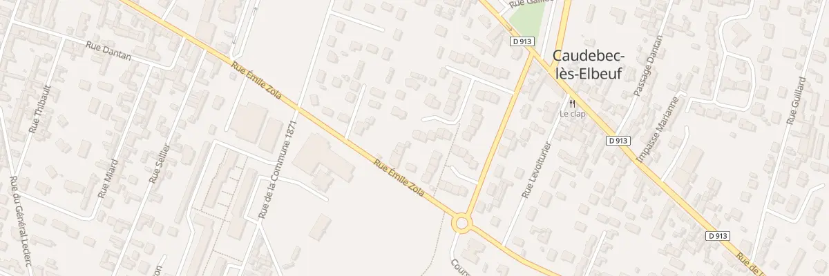 Plan du 17 Rue Eugène Pottier à Caudebec-lès-Elbeuf