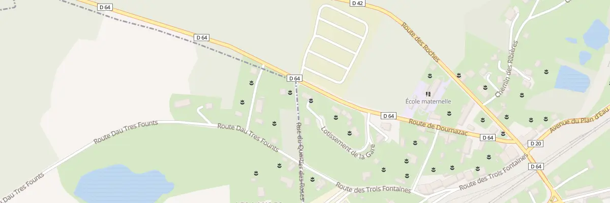 Plan du 12 Lot de la Gare à Bussière-Galant