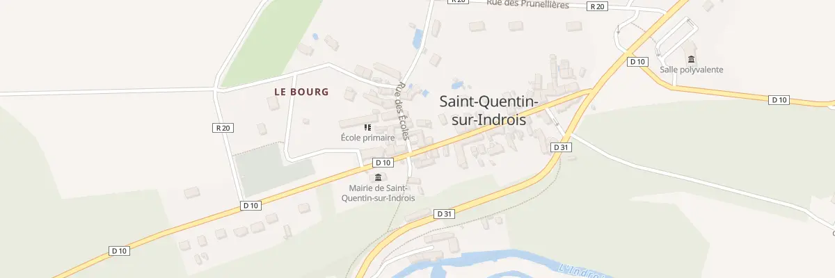 Plan du 1 Rue des Ecoles à Saint-Quentin-sur-Indrois