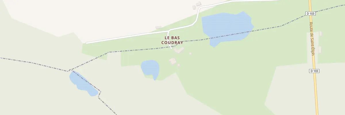 Plan du 30A Le Coudray à Montireau