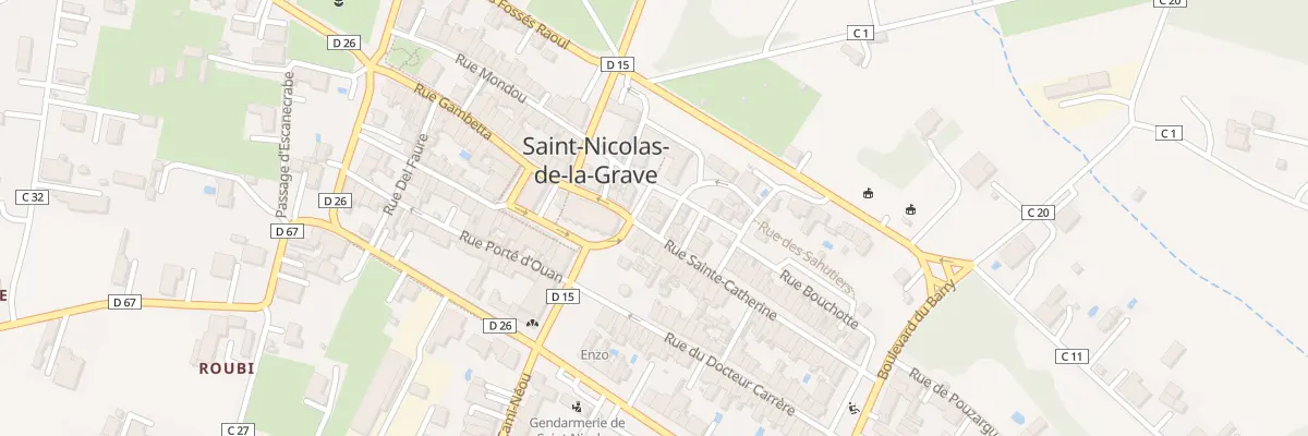 Plan du 1 Rue de la Poste à Saint-Nicolas-de-la-Grave