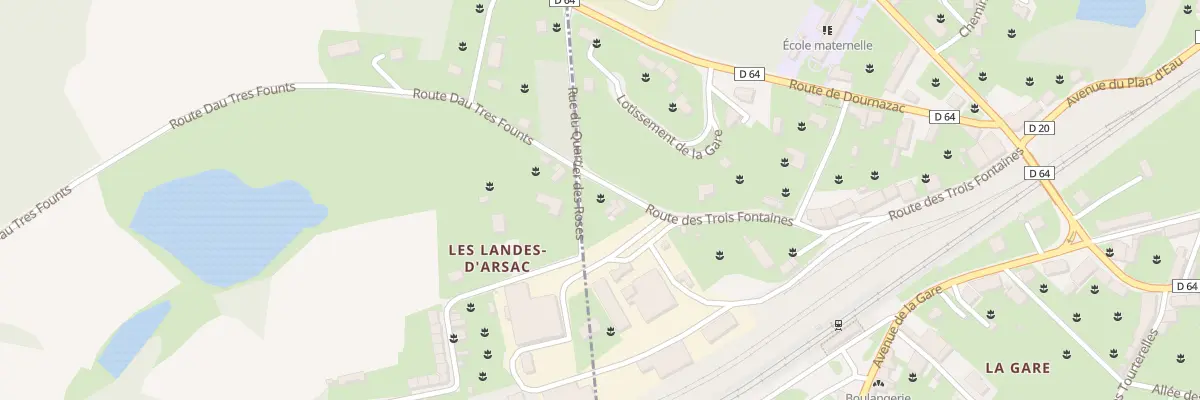 Plan du 13 Rte des 3 Fontaines à Bussière-Galant