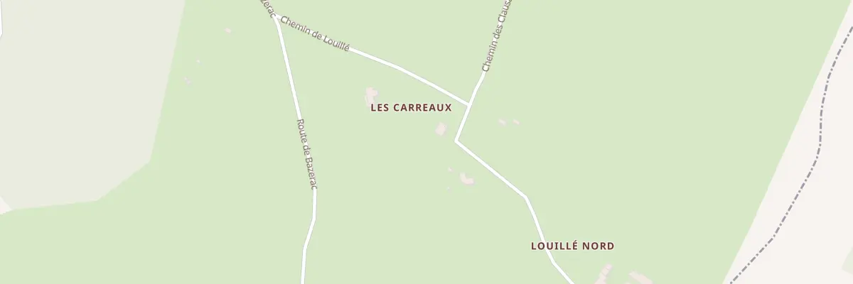Plan du 70 Les Carreaux à Thézac